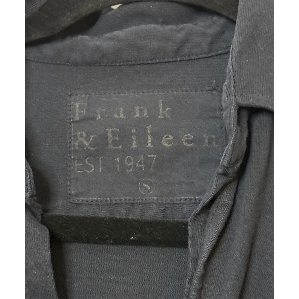 Frank & Eileen Black‎ Long Sleeve Button Up Shirt 100% Cotton Made in USA Size S - Picture 2 of 6